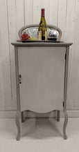 Load image into Gallery viewer, Larkin Sheet Music Wine Cabinet front view with props