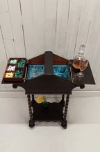 Load image into Gallery viewer, Petite After Dinner Cordial Cart top front view with props