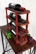 Load image into Gallery viewer, Vintage 4-Tier Wine Rack
