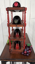 Load image into Gallery viewer, Vintage 4-Tier Wine Rack