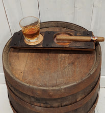 Load image into Gallery viewer, Rustic Whiskey/Cigar Station Coaster