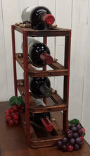 Load image into Gallery viewer, Rustic 4-Tier Wine Rack